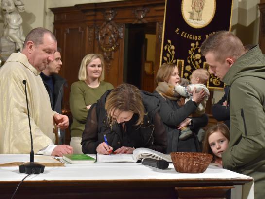 Maria Lichtmis en viering voor de Sint-Elooigilde in Grembergen