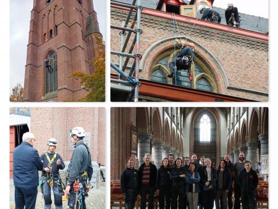  Klimmers op de Sint-Egidiuskerk 